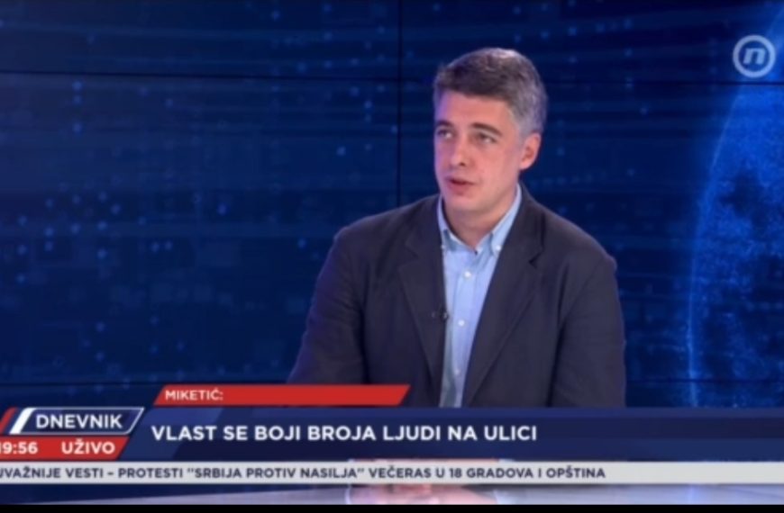 Miketić: Promene kreću iz Beograda, izbori nakon ispunjenja zahteva