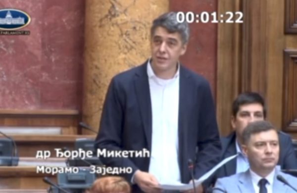 Miketić: Režim je u panici jer preko 50 odsto građana podržava proteste